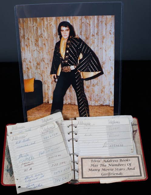 Elvis Presley's Address Book With Girls Numbers