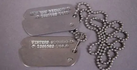 Major Dick Winters Combat Worn Dog Tags