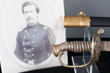 A Civil War presentation sword carried by Captain Henry Gildersleeve Company C 150th New York