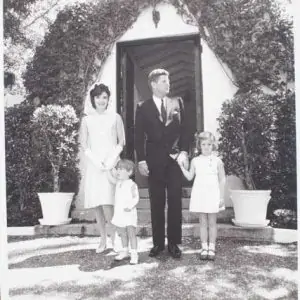 JFK Family Photograph, Easter 1963, Black and White