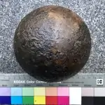 Original Outstanding Early Pick Up Large 12lb. Civil War Cannon Ball Recovered From Chancellorsville, The Classic Civil War Cannon Ball Certified By The Gettysburg Museum Of History