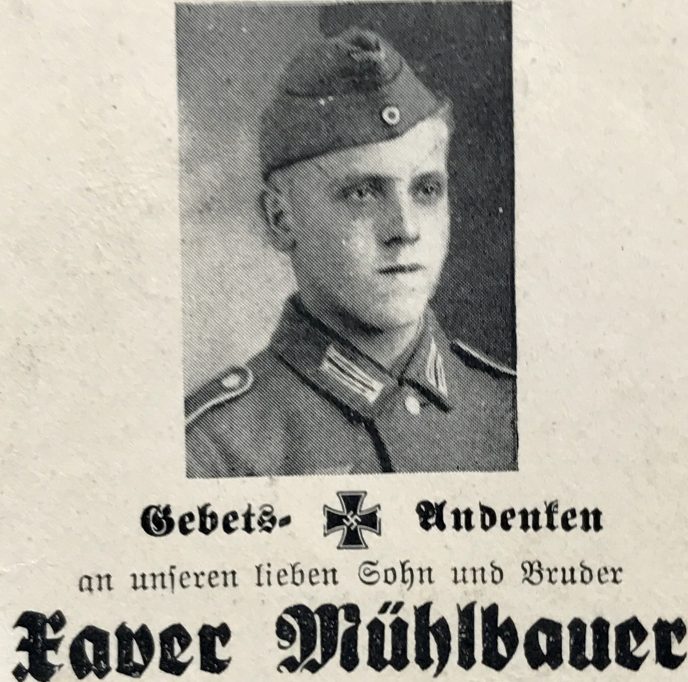 WWII German Death Card - Memorial for Wehrmacht Soldiers