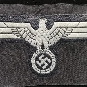 Original WWII German M44 Black Panzer Breast Eagle Brought Home By A U.S. Veteran Certified