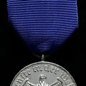 Original WWII German FOUR YEAR LONG SERVICE MEDAL. (Wehrmacht-Dienstauszeichnungen) Brought Home By A U.S. Veteran Certified