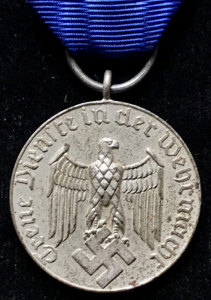 Original WWII German Service Medal for Sale - 4 Year Long Service