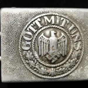 Original WWII German Combat Used Heer (Army) Belt Buckle Brought Home By A U.S. Soldier Certified