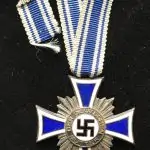 Original WWII Era German Motherâ€™s Cross Ehrenkreuz der Deutschen Mutter In Silver Certified