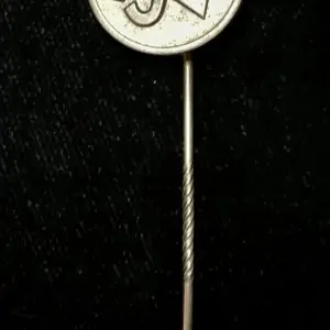 Original WWII German NSV MEMBERâ€™S STICK PIN. (NSV Mitglied Aufschlagnadel) Certified