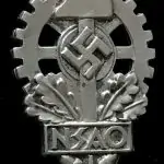 Original German NSDAP (NAZI PARTY) NSAO Donation Badge Maker Marked Certified