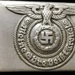 OUTSTANDING RARE Original WWII German Allgemeine And Waffen SS Belt Buckle Certified