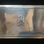 Very RARE Adolf Hitlerâ€™s Personal Formal Hand Hammered Silver Match Safe From The Brown House/Fuhrerbau In Munich Brought Home By A U.S. Solider Certified By The Gettysburg Museum Of History