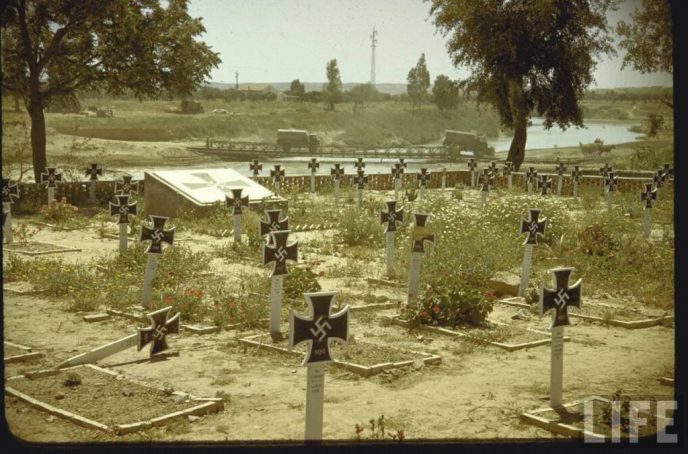 WWII German Graves - Historical Military Death Cards