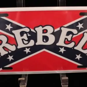 Rebel License Plate