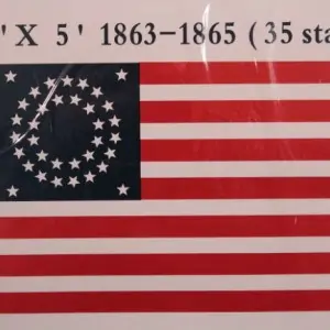 35 Star U.S. American Civil War Banner