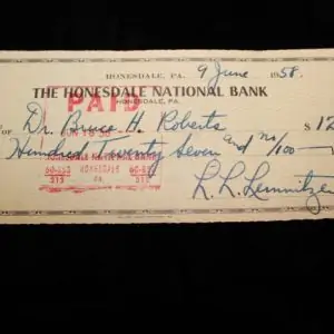 General Lemnitzer's Hand Signed Check COTJCOS JFK