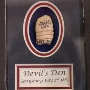 Original Bullet Recovered In Devil's Den Gettysburg Battlefield