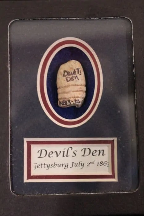 Original Bullet Recovered In Devil's Den Gettysburg Battlefield