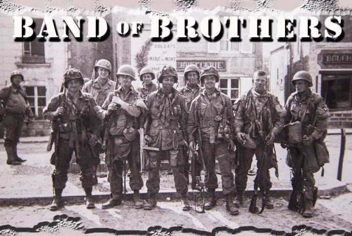 Photo of Easy Company, part of the Band of Brothers relic display at the Gettysburg Museum of History