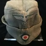 Original WWII German Combat Used M34 Army (Heer) Overseas Cap Brought Home By A U.S. Veteran