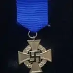 Original WWII German 40 Year Gold FAITHFUL SERVICE Medal Brought Home By A U.S. Veteran Certified