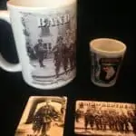 Band Of Brothers Hang Tough Mug, Shot Glass, and 2 Magnet Collector Set.