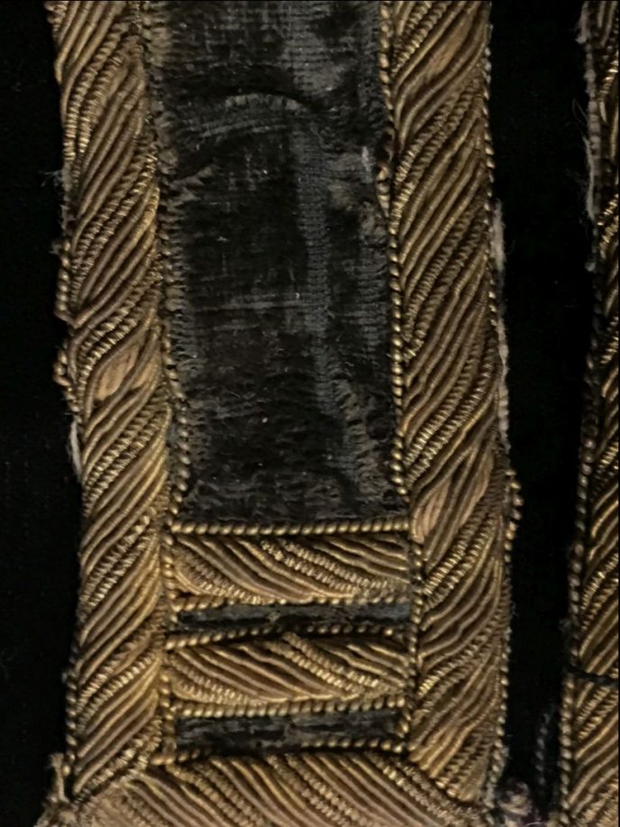 Original Civil War captain's shoulder straps from uniform