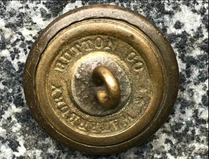 Civil War Union eagle button displayed at the Gettysburg Museum of History