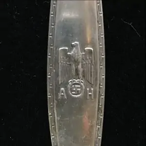 Mega Rare Adolf Hitlerâ€™s Personally Owned Formal Pattern Silver Serving Gravy Ladle Taken From The Eagleâ€™s Nest By A U.S. Soldier 101st Airborne Certified