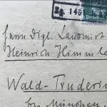 SS Leader Heinrich Himmler's Personally Owned Post Card "Liberated" From His Home By A U.S. Veteran Certified