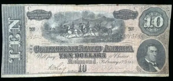 Authentic Civil War Confederate Money, Standard Grade Certified By The Gettysburg Museum Of History