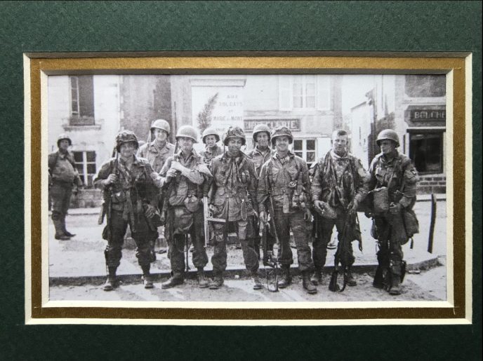 World War II memorabilia related to Easy Company, part of the Band of Brothers collection