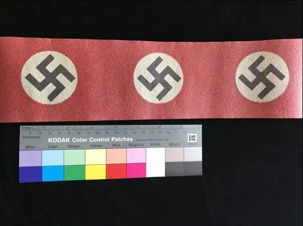 Original WWII Period NSDAP (Nazi) Party Decorative Roll Of Swastikas For Event Certified