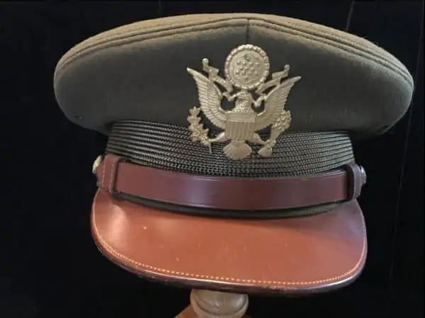 Original WWII U.S. LARGE Officer's Hat Excellent Example Certified By The Gettysburg Museum Of History