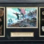 Deluxe Authentic Gettysburg Battlefield Little Roundtop Relics 20th Maine Area Display In Collectorâ€™s Glass Case Certified