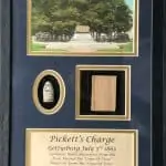 Pickettâ€™s Charge Relics -(Copse of Trees) Gettysburg Authentic Bullet And Battlefield Wood In Collectorâ€™s Glass Case Certified