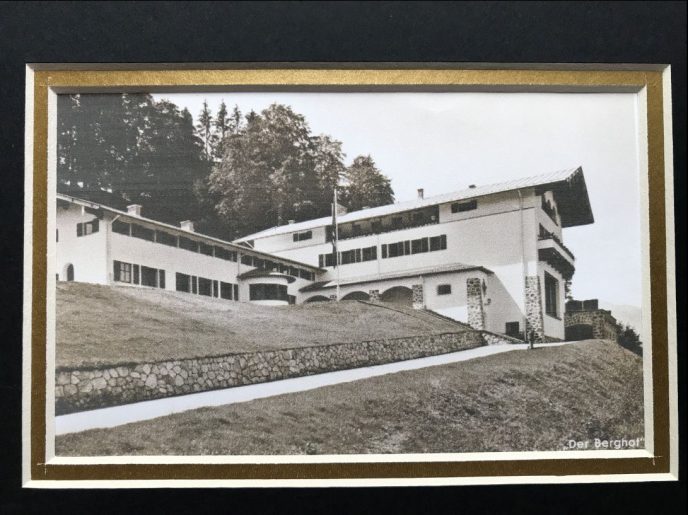 Display of original brick from Adolf Hitler's Berghof mountain home