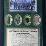 Deluxe Easy Company WWII Relic Collection Our Best Band Of Brothers Related Set In Collectors Glass Case Certified