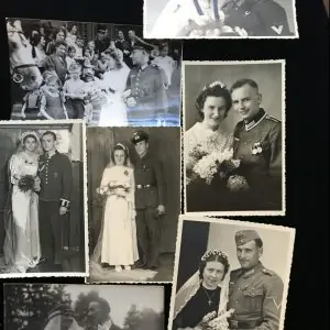 Third Reich Weddings 7x Original Unpublished WWII Era German Military Wedding Photos A Historic Look Certified