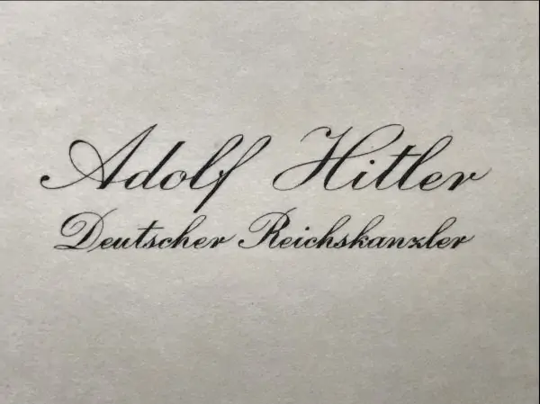 WWII Artifact: Hitler's Calling Card Acquired by U.S. Veteran