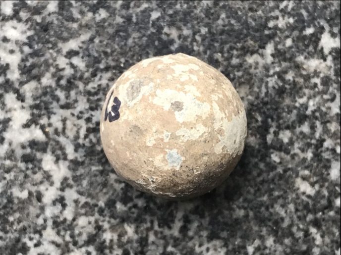 Musket ball caliber 69 Civil War artifact from Gettysburg