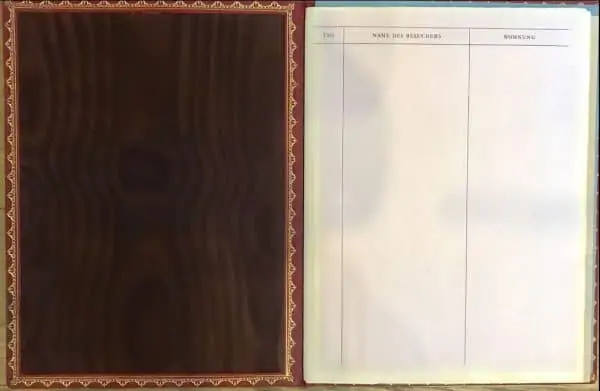 The Original Unused Guest Book From Schloss Klessheim Captured By A U.S. Captain Certified