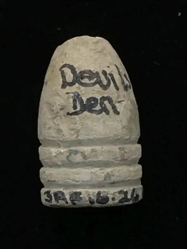 Authentic Civil War Bullet Recovered At Devilâ€™s Den Gettysburg Battlefield