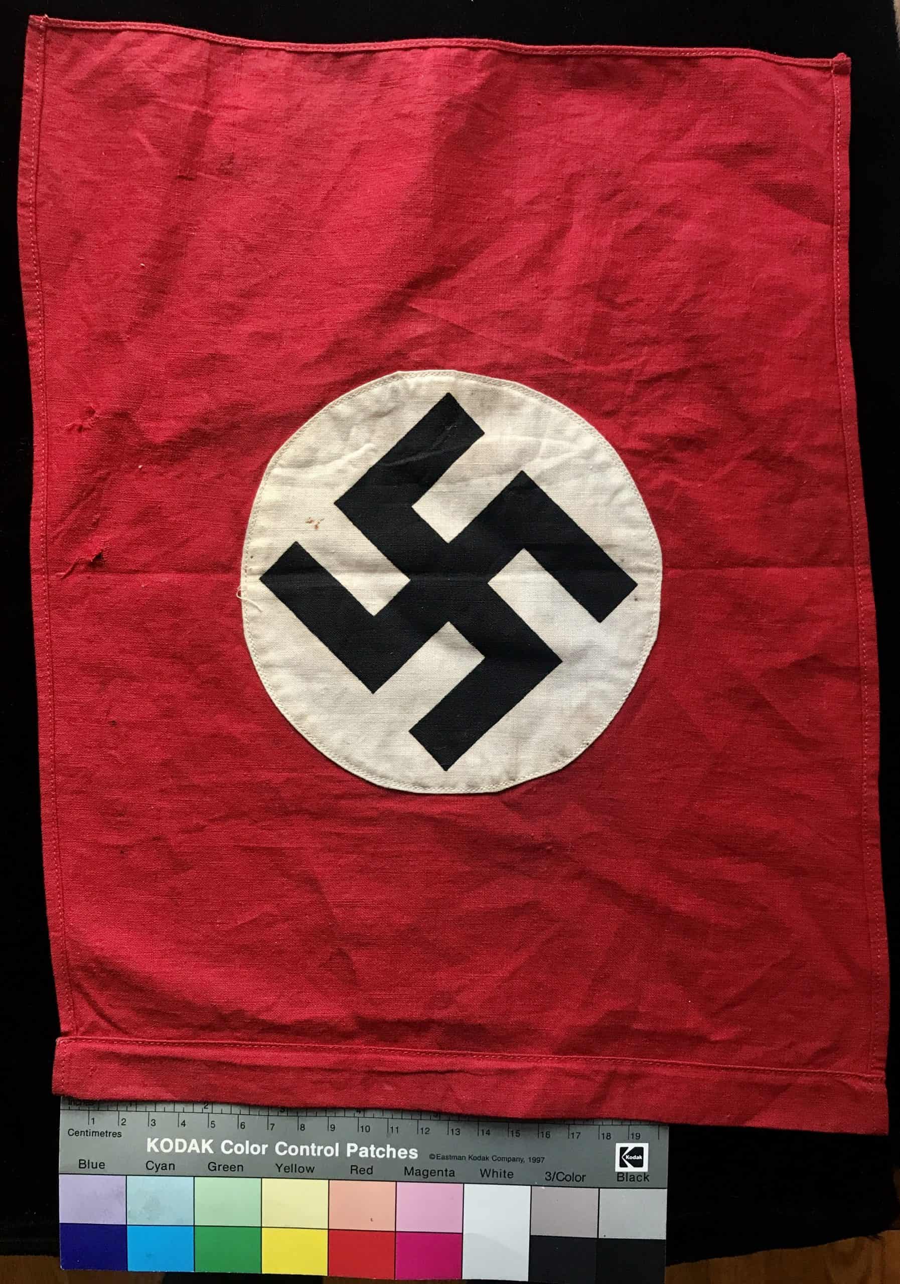 Original WWII Era German NSDAP Nazi Flag Brought Home By A U.S. Veteran