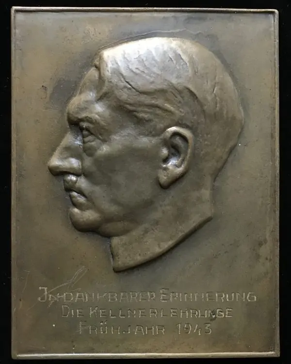 hitler plaque