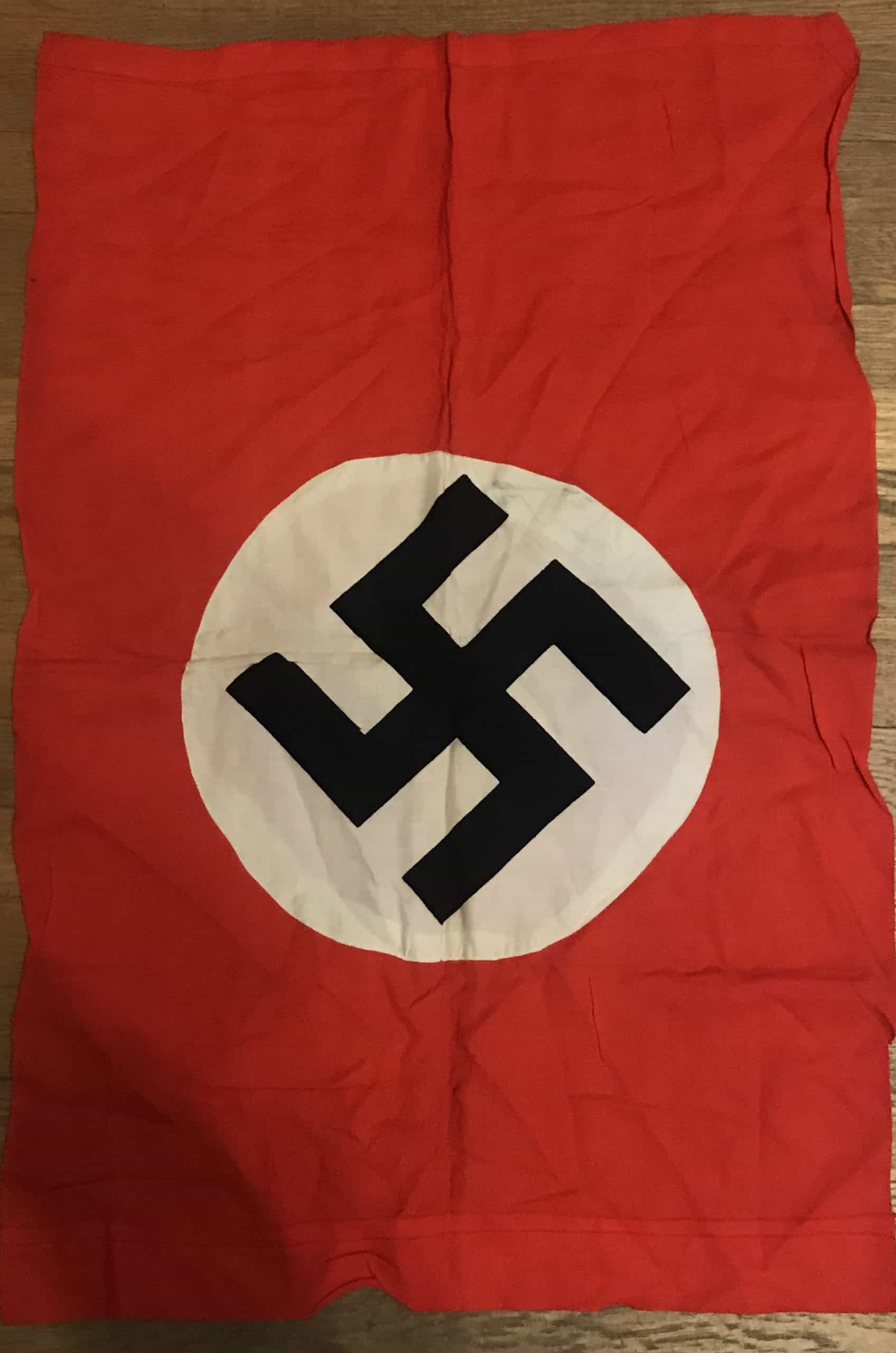 WWII Authentic Large Nazi Flag - Certified Historical Relic