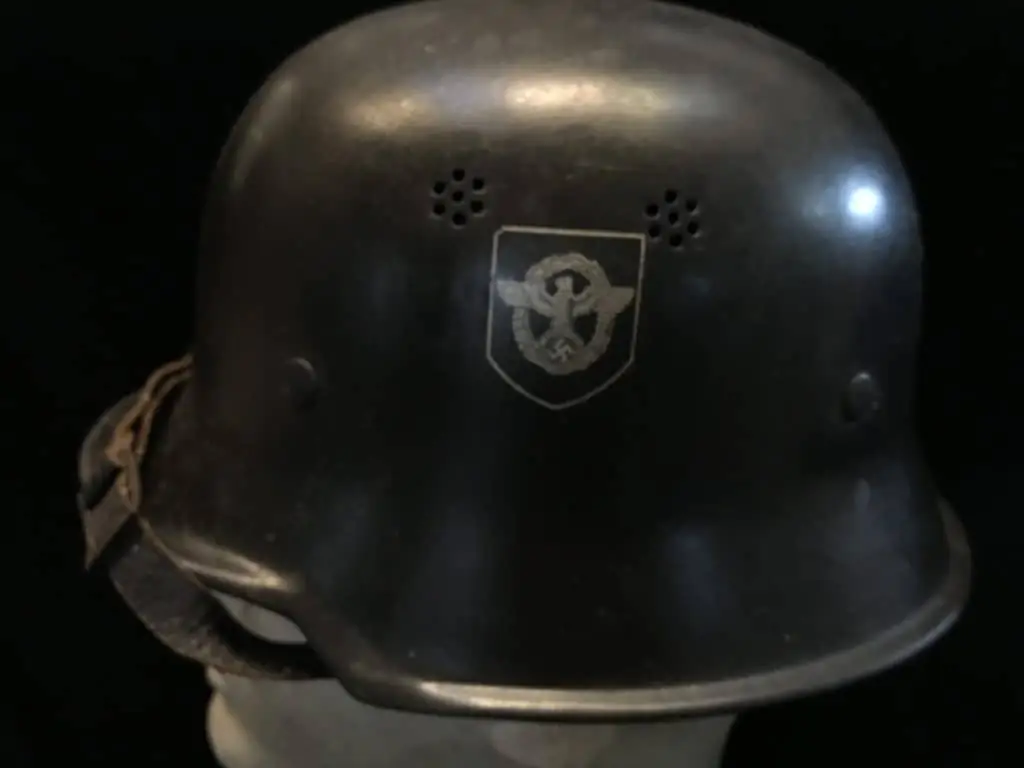 German Fire Helmet M34 WWII Police Variant