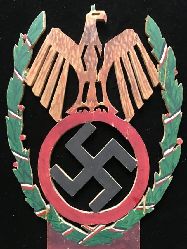 Original WWII Period NSDAP (NAZI PARTY) Hand Made Decorative Item Made