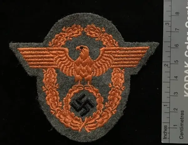 German Police Feuerschutzpolizei Sleeve Eagle