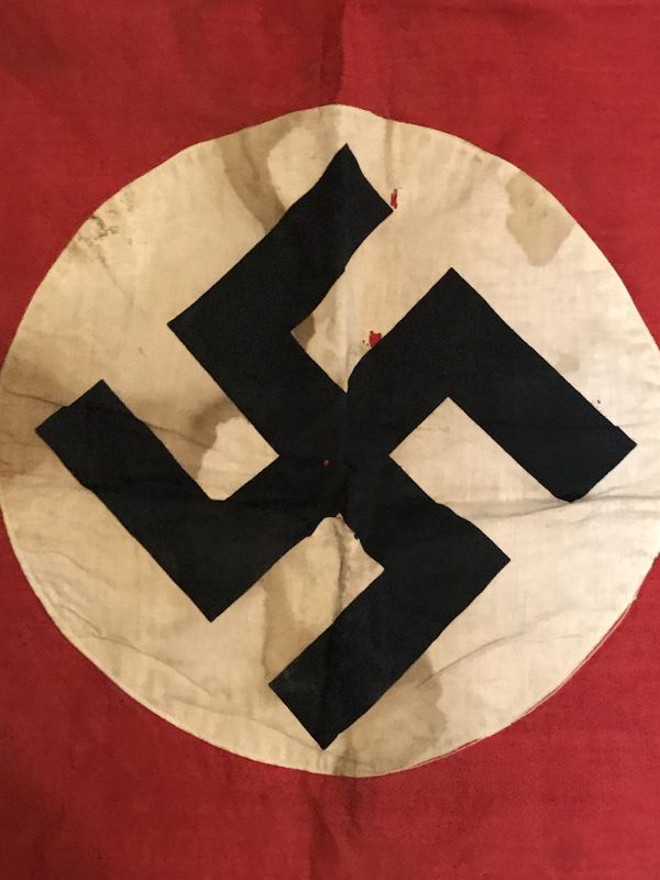 Original WWII Era German Combat Captured NSDAP Nazi Flag Brought Home ...