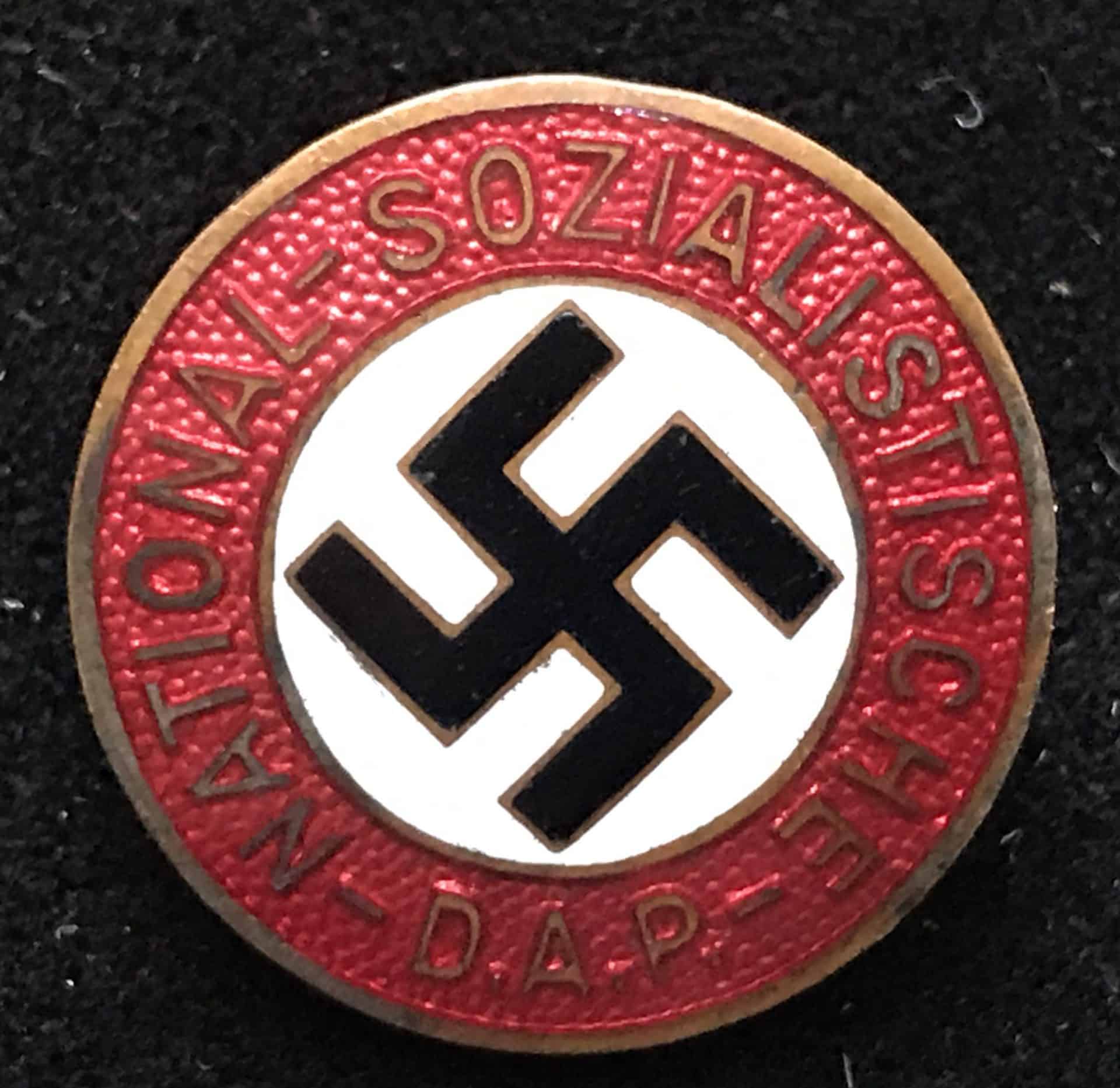 NSDAP Nazi Party Enamel RZM Membership Badge | Gettysburg Museum